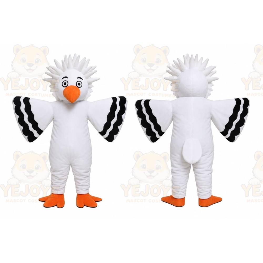 White Big Bird Eagle Mascot Costume