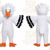 White Big Bird Eagle Mascot Costume
