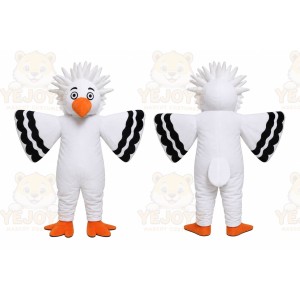 White Big Bird Eagle Mascot Costume
