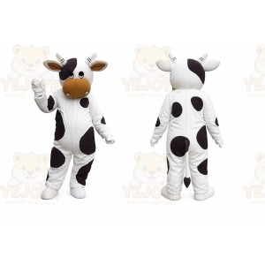 Black And White Cow Mascot Costume