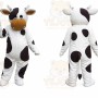 Black And White Cow Mascot Costume