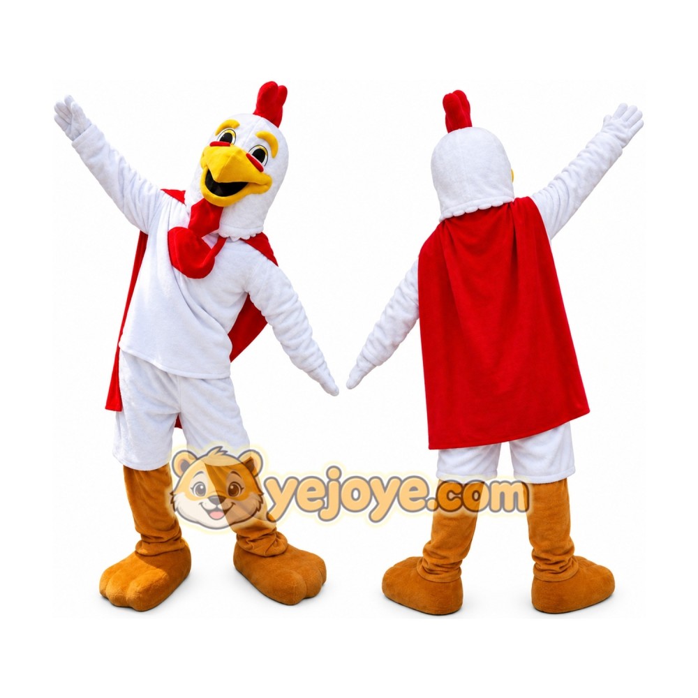 White Big Cock Mascot Costume for Adult White Big Cock Mascot Costume for Adult