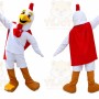 White Big Cock Mascot Costume for Adult
