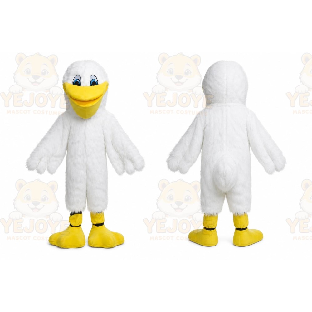 White Bird Turkey Plush Mascot Costume