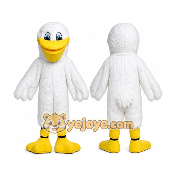 White Bird Turkey Plush Mascot Costume