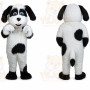 White Black Sheepdog Dog Mascot Costume