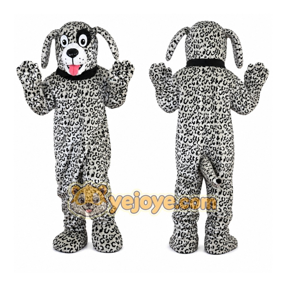 Black and White Dalmatian Dog Mascot Costume Black and White Dalmatian Dog Mascot Costume
