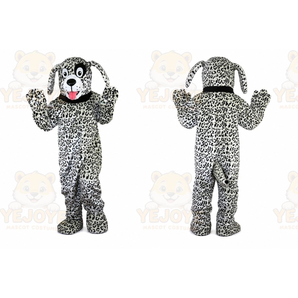 Black and White Dalmatian Dog Mascot Costume