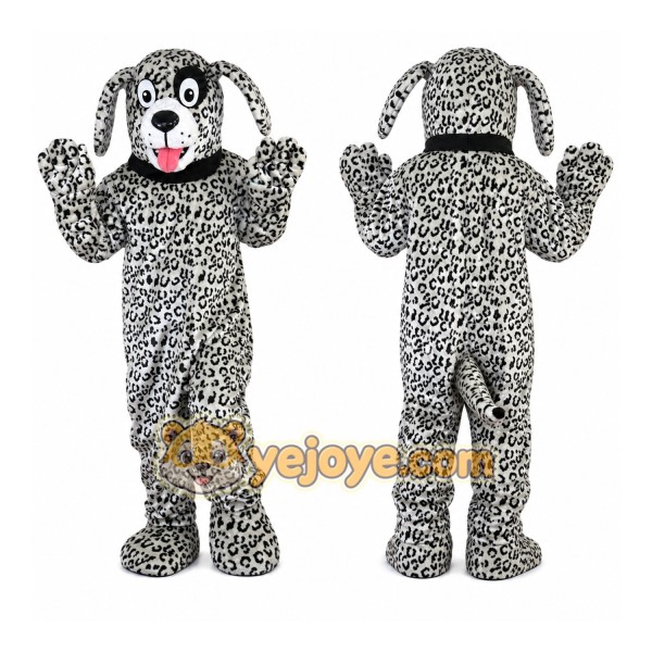 Black and White Dalmatian Dog Mascot Costume