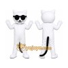White Cat Mascot Costume White Cat Mascot Costume
