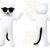 White Cat Mascot Costume