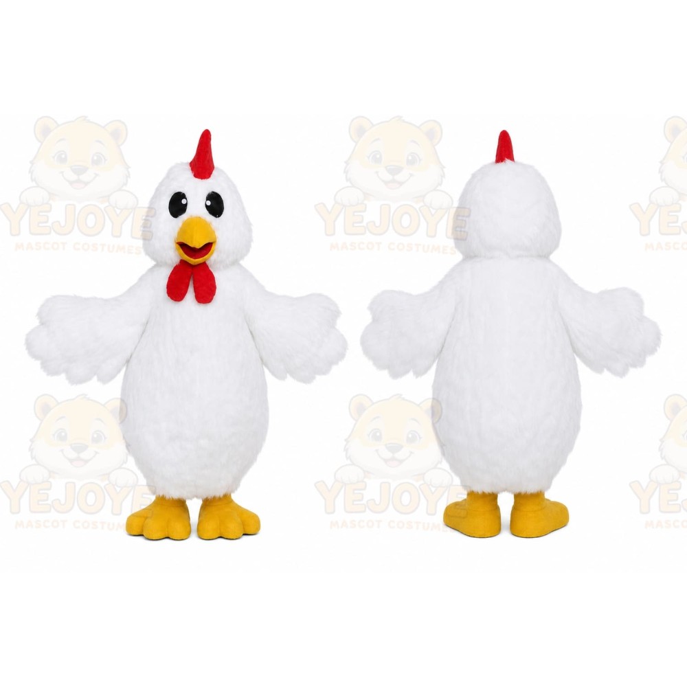 White Chicken Mascot Costume for Adult