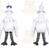 White Crane Bird Mascot Costume