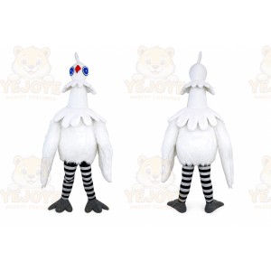 White Crane Bird Mascot Costume
