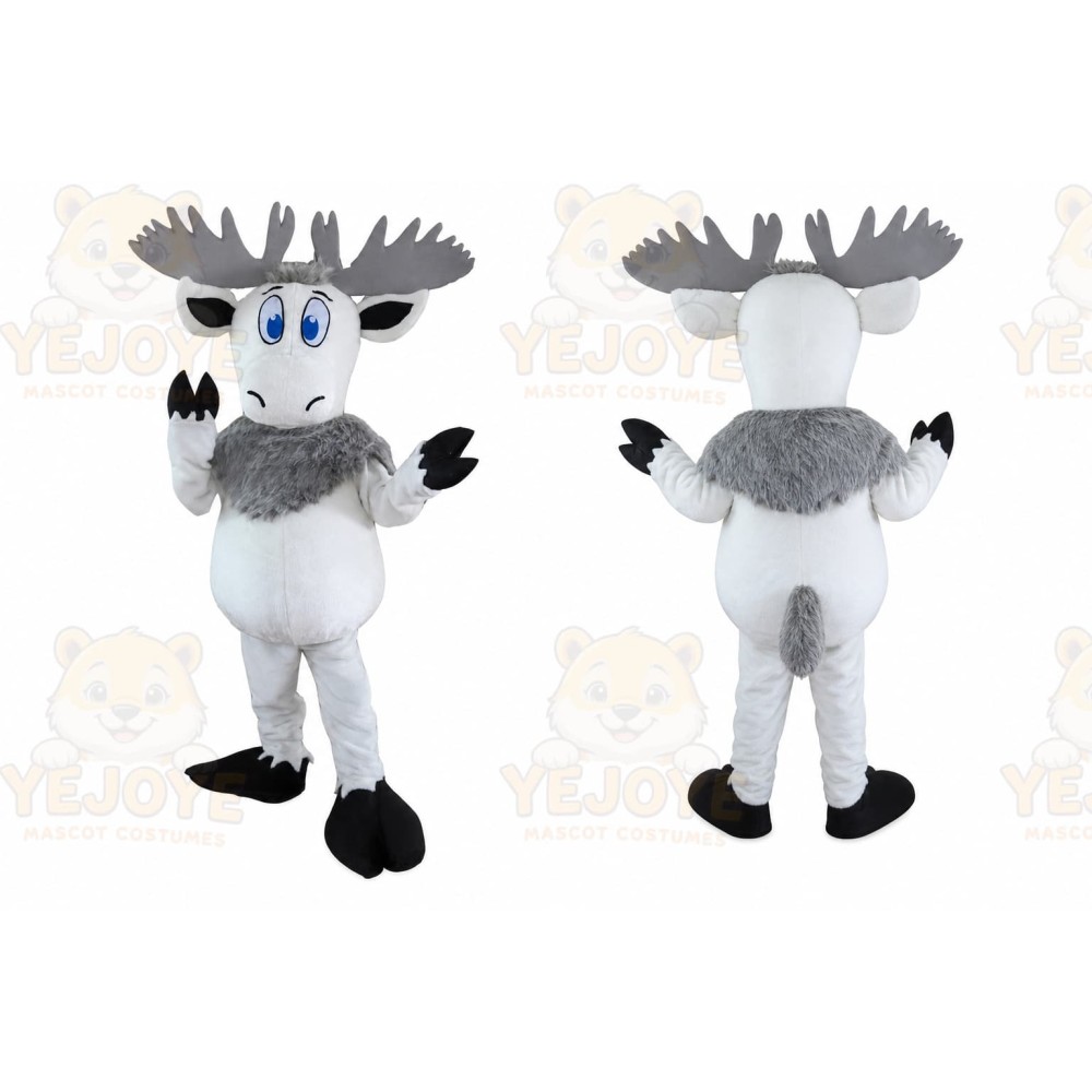 White Deer Costume Cosplay Outfits Cartoon Mascot Costume