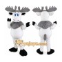White Deer Costume Cosplay Outfits Cartoon Mascot Costume