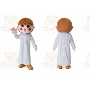 White Dress Boy Mascot Costumes
