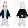 White Easter Bunny Mascot Costume