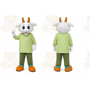 White Goat Mascot Costume