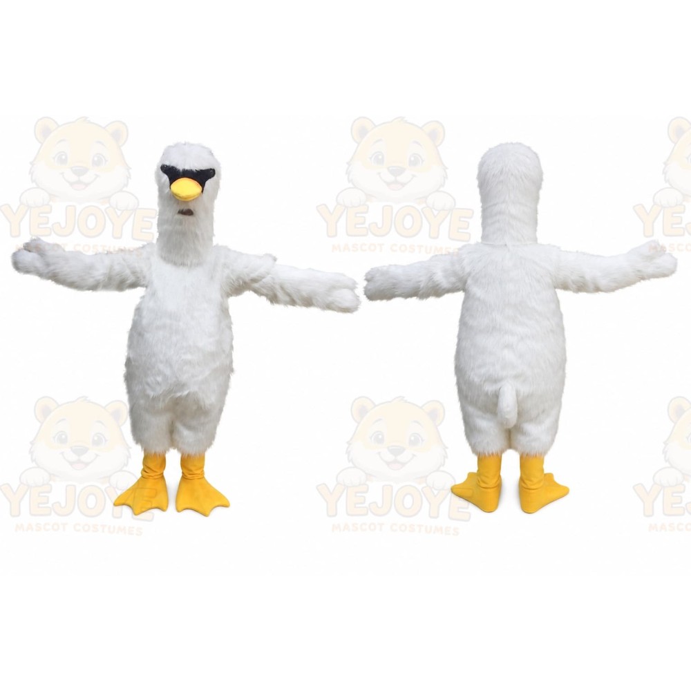 White Goose Mascot Costume