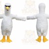 White Goose Mascot Costume