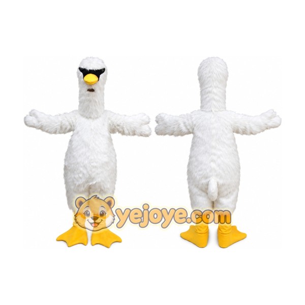 White Goose Mascot Costume