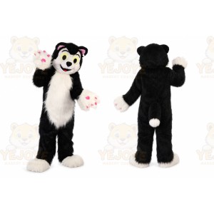 Black And White Dog Mascot Costume for Adult