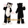 Black And White Dog Mascot Costume for Adult