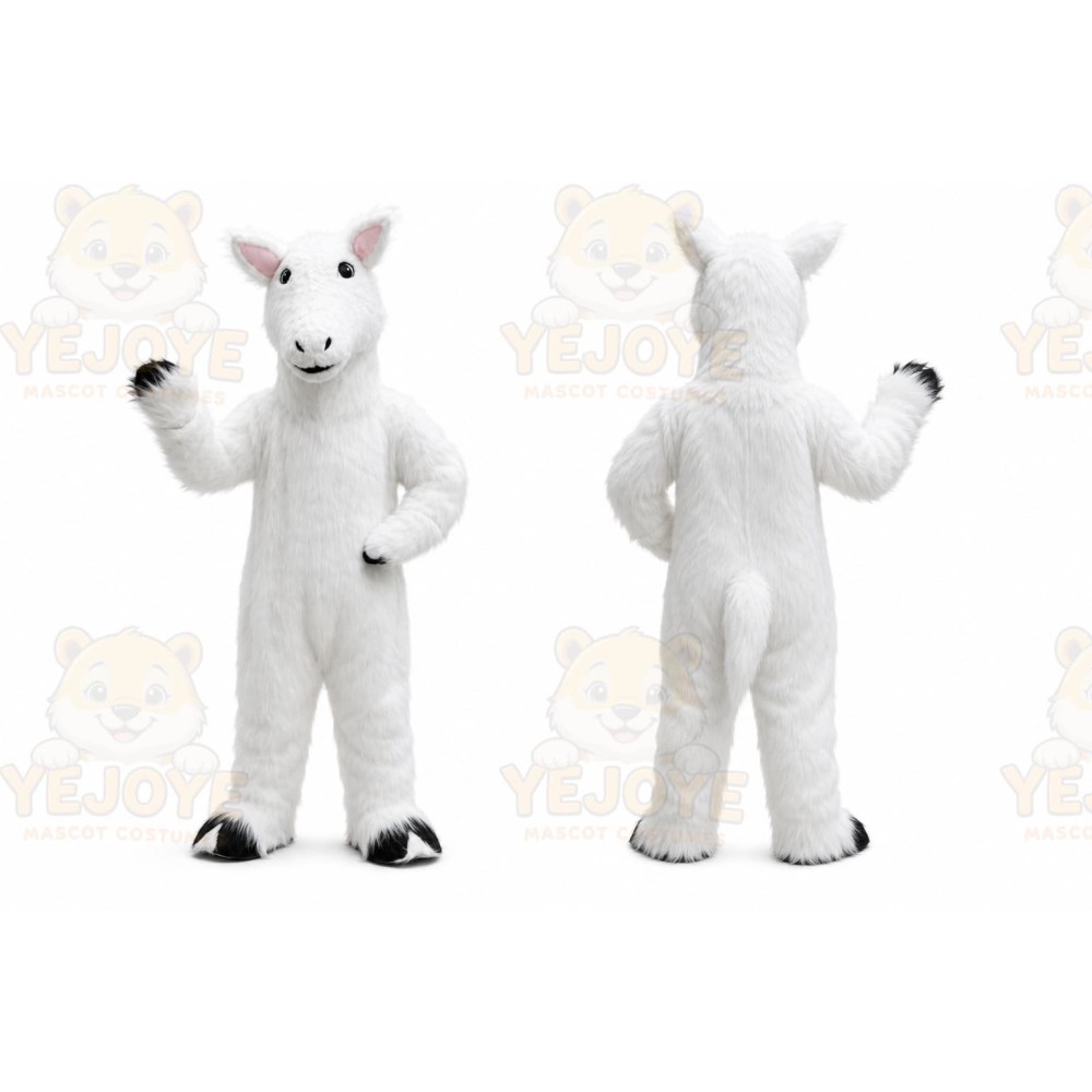 White Horse Mascot Costume