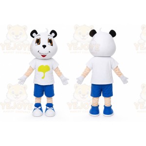 White Panda Mascot Costume
