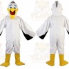 White Pelican Toucan Mascot Costume for Adult