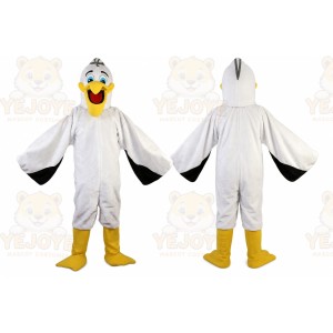 White Pelican Toucan Mascot Costume for Adult