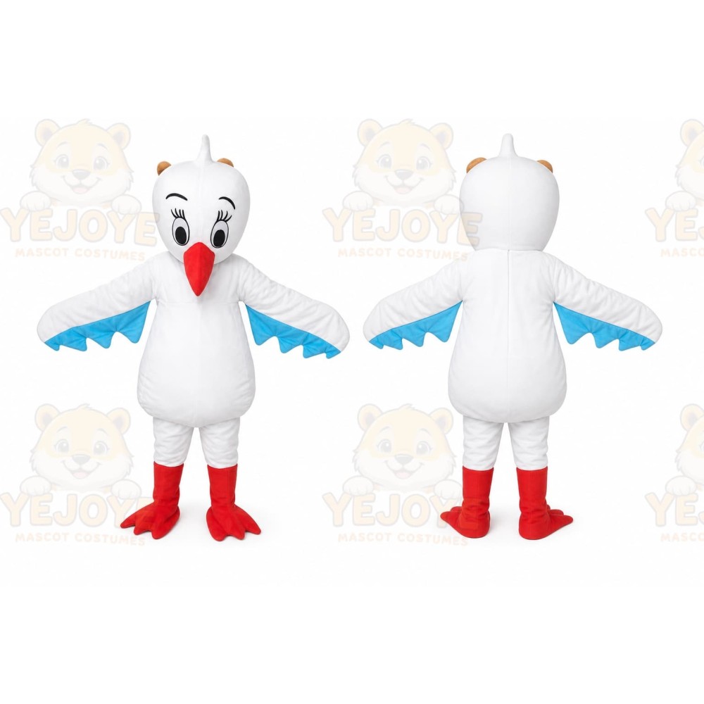 White Pigeon Sea Swallow Bird Mascot Costume