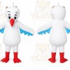 White Pigeon Sea Swallow Bird Mascot Costume