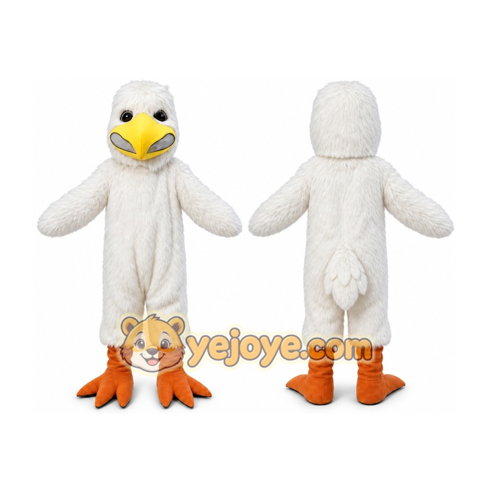 White Plush Bird Mascot Costume Little Eagle