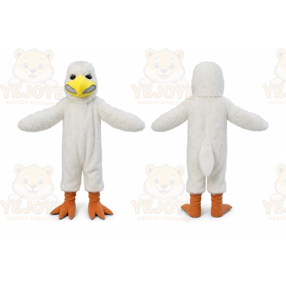 White Plush Bird Mascot Costume Little Eagle