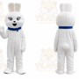 White Plush Bunny Mascot Costume
