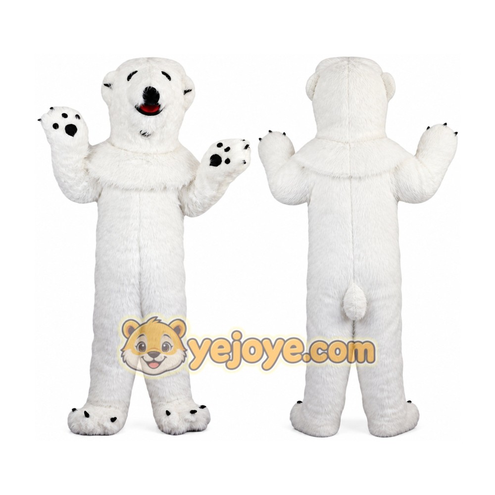 White Polar Bear Mascot Costume for Adult White Polar Bear Mascot Costume for Adult