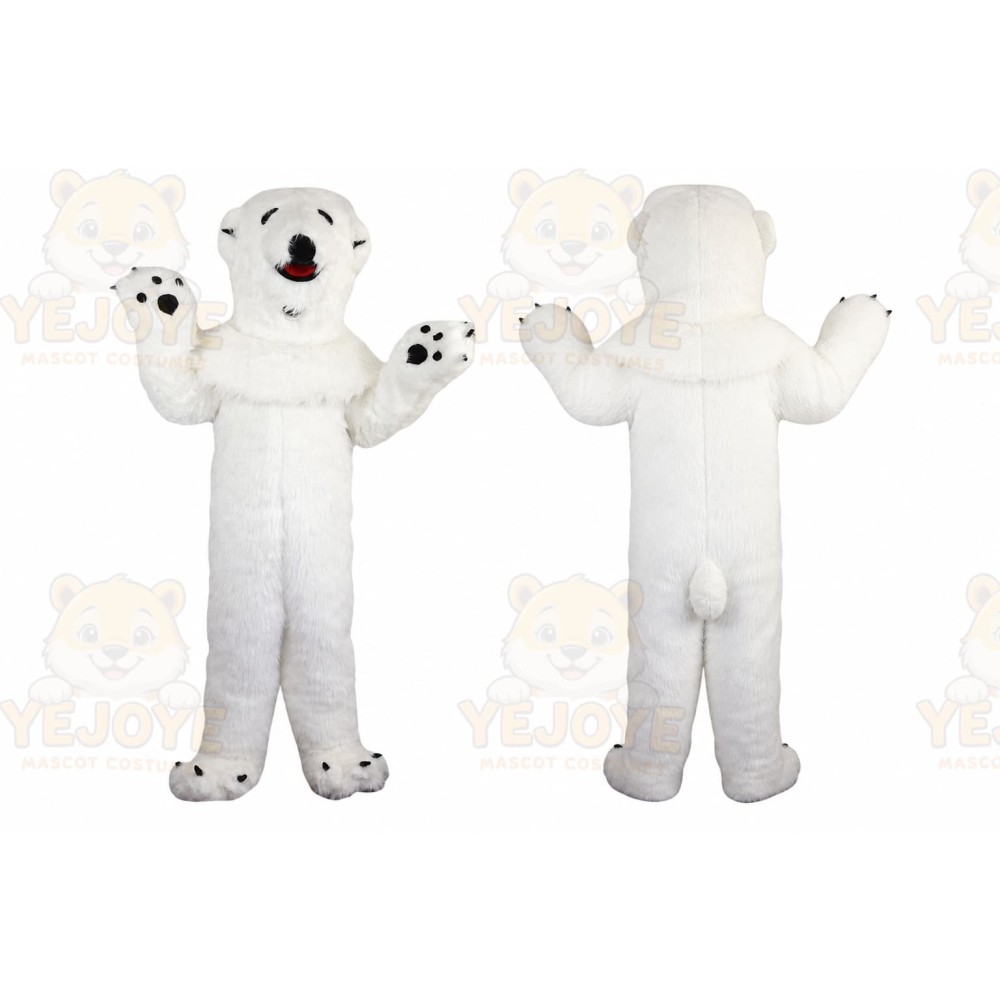 White Polar Bear Mascot Costume for Adult