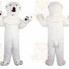 White Polar Bear Mascot Costume for Adult