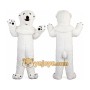 White Polar Bear Mascot Costume for Adult