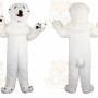 White Polar Bear Mascot Costume for Adult