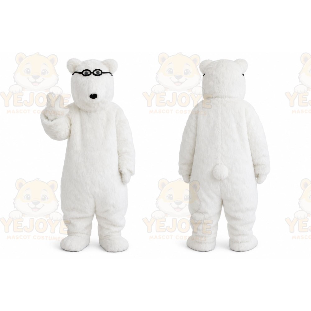 White Polar Bears Mascot Costume