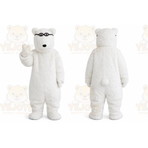 White Polar Bears Mascot Costume