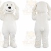 White Puppy Dog Mascot Costume