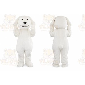 White Puppy Dog Mascot Costume
