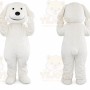 White Puppy Dog Mascot Costume