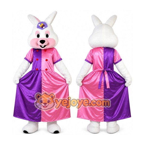 White Rabbit Princess Mascot Costume for Adult