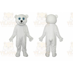 White Teddy Bear Mascot Costume