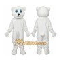 White Teddy Bear Mascot Costume